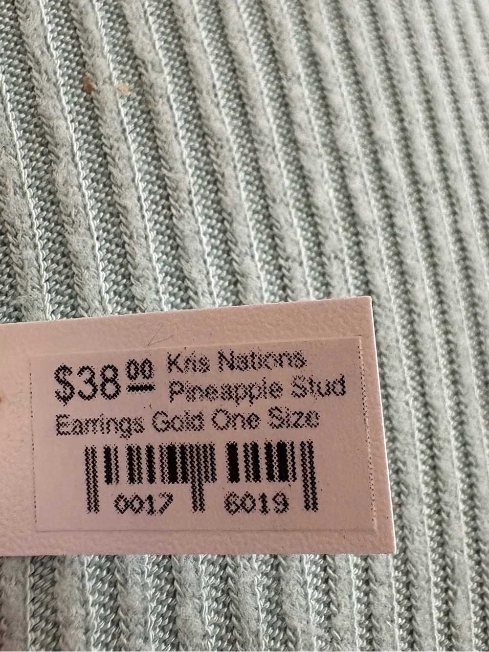 Kris Nations Gold Pineapple Stud Earrings